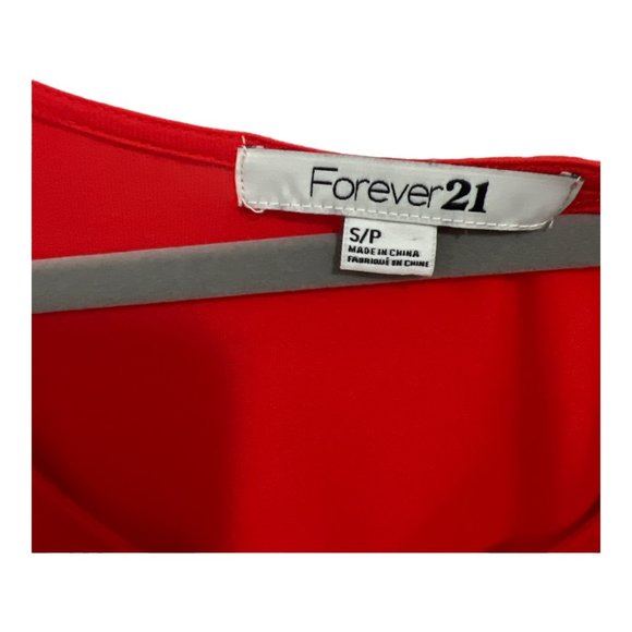 Forever 21 Red Scoop Sleeveless Pleated Dress Size S - Picture 11 of 12